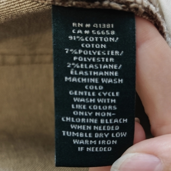 NWT Lauren Ralph Lauren Moto Pants Size 14 Brown Neutral - Picture 6 of 7